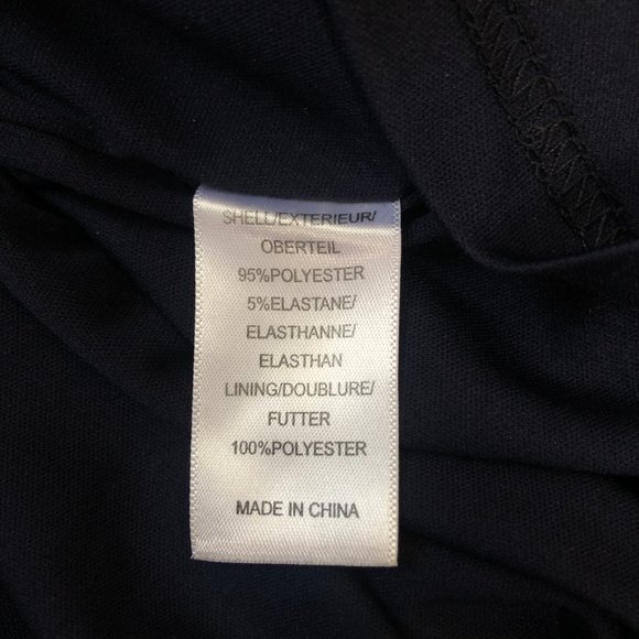 Adriana Papell | Navy & White Leopard Print Sz. 14 - Picture 8 of 14